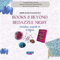 ADULTS, TEENS & TWEENS BOOKS & BEYOND BEDAZZLE NIGHT
