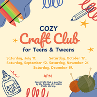 TEENS & TWEENS COZY CRAFT CLUB