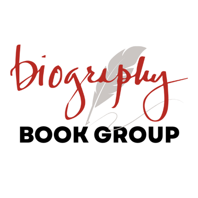Biography Book Group Logo of Biography Book Group with a grey feather